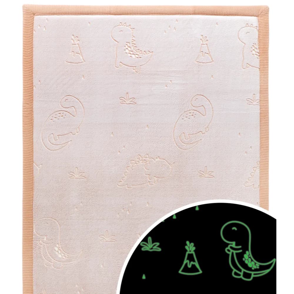 Hakuna Matte Samtmatte, Glow in the Dark Wolke Spielmatte 1.7 x 1.2 m, Dinosaurs